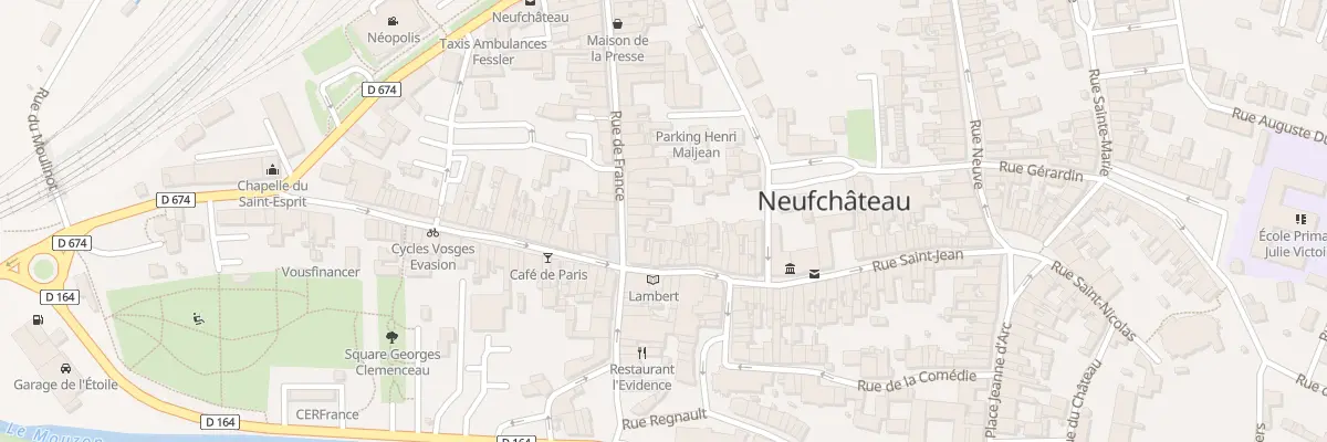 Plan du 43 Rue de France à Neufchâteau