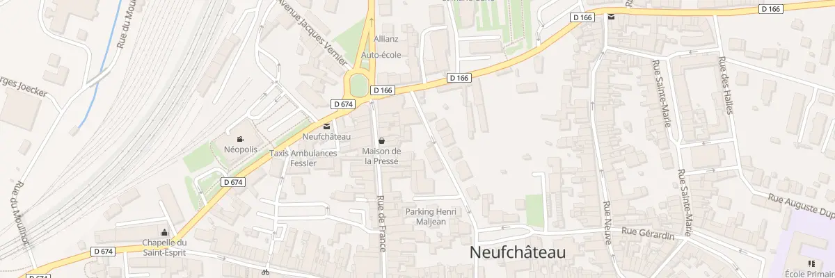 Plan du 13 Rue du Colonel Renard à Neufchâteau