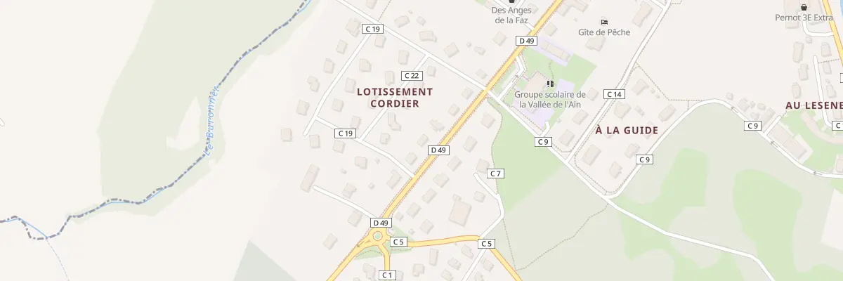 Plan du 34 Rte d’Orgelet à Pont-de-Poitte