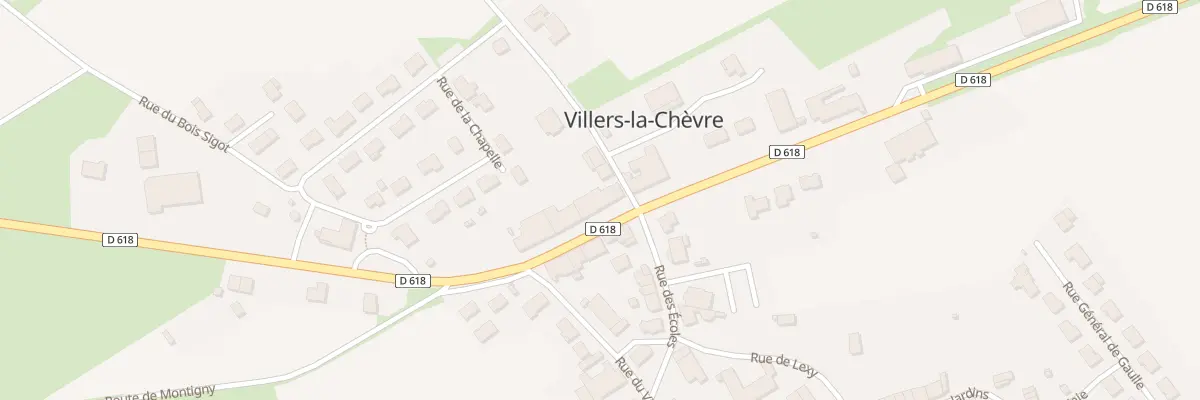Plan du Vlg à Villers-la-Chèvre