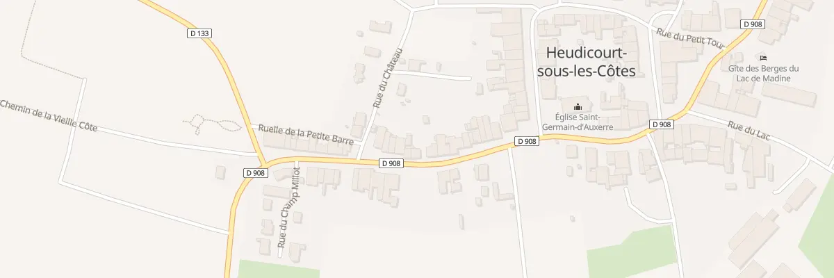 Plan du 38 Rue Charles de Gaulle à Heudicourt-sous-les-Côtes