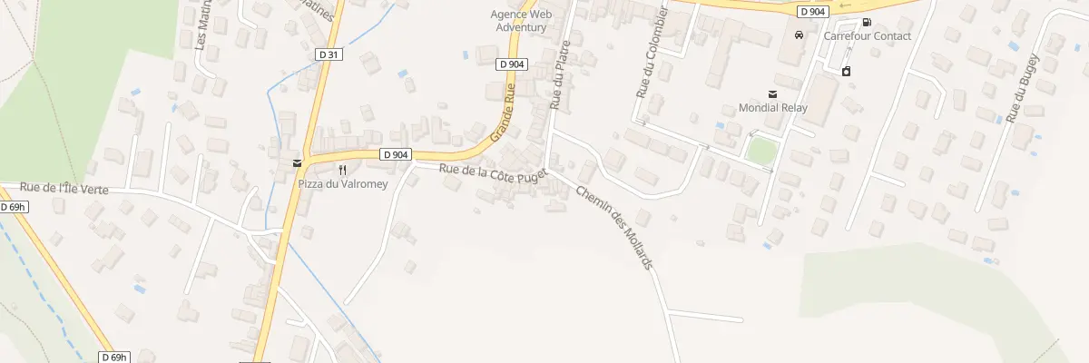 Plan du 1 Rue de la Cote Puget à Artemare