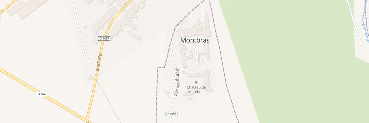 Plan du 1 Pl du Chateau à Montbras