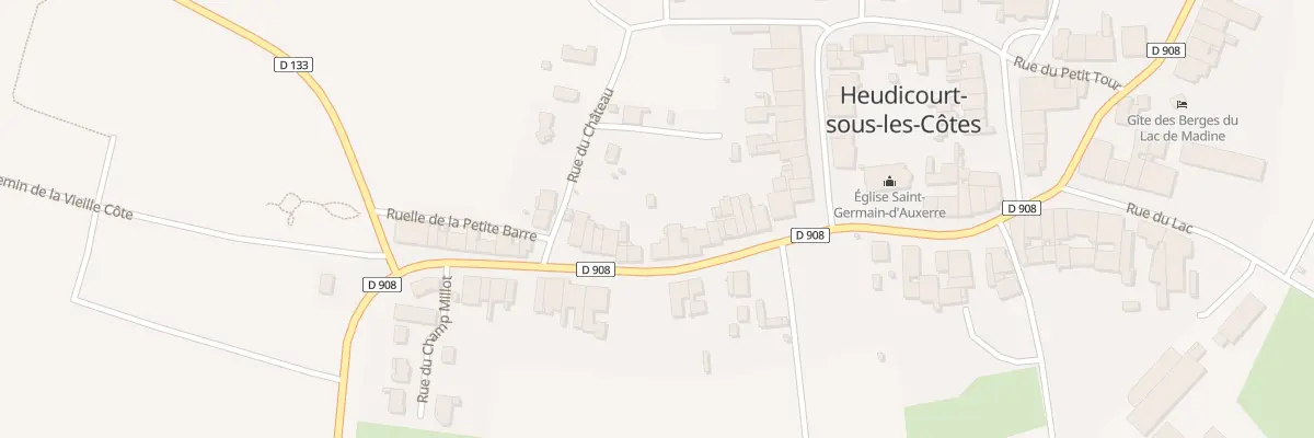 Plan du 36 Rue Charles de Gaulle à Heudicourt-sous-les-Côtes