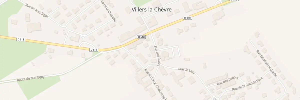 Plan du 6 Rue des Ecoles à Villers-la-Chèvre