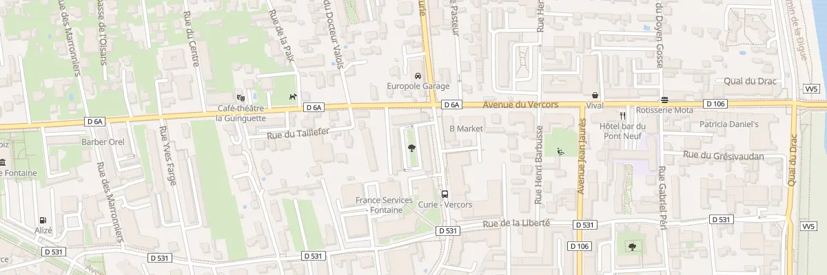 Plan du 53 Bd Joliot Curie à Fontaine