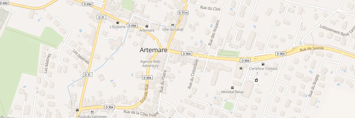 Plan du 6 Rue de Savoie à Artemare