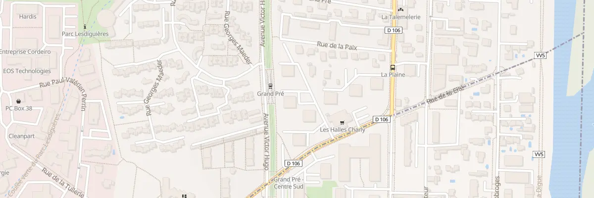 Plan du 14 Av de Grenoble à Seyssinet-Pariset