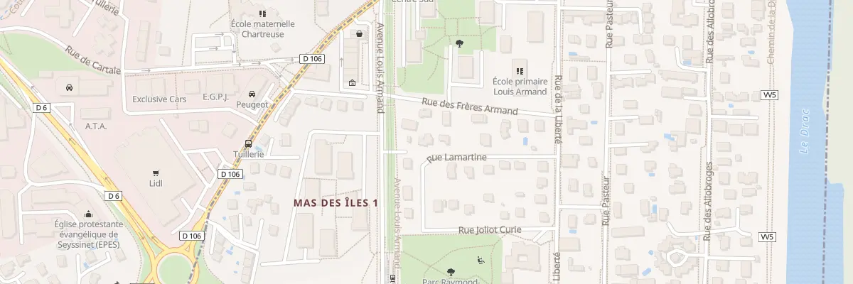 Plan du 12 Rue Lamartine à Seyssins