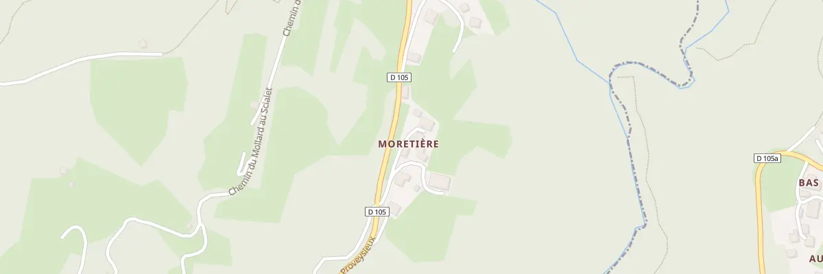 Plan du 5045 Moretiere à Proveysieux