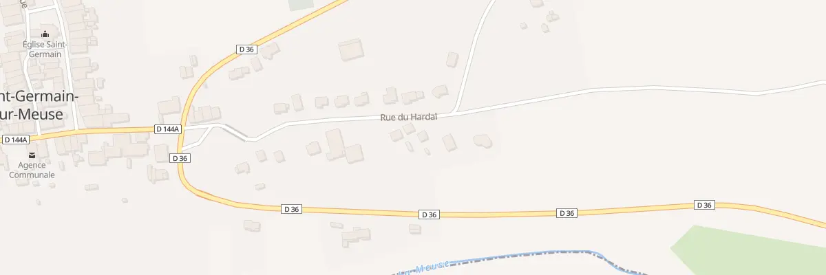 Plan du 8 Rue du Hardal à Saint-Germain-sur-Meuse