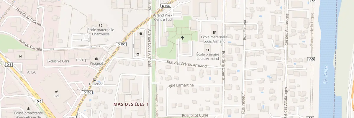 Plan du 13 Av de Grenoble à Seyssins