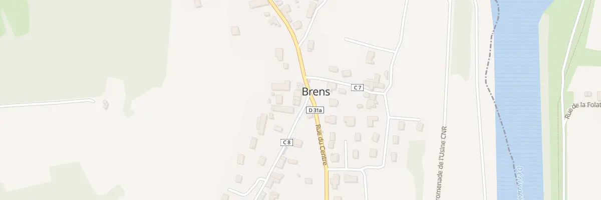 Plan du 10 Rte de la Commanderie à Brens