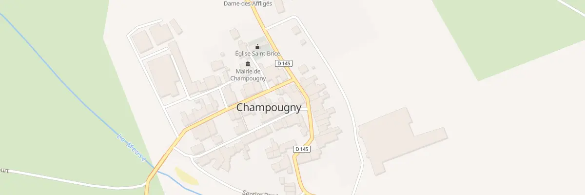 Plan du 2 Rue du Han à Champougny