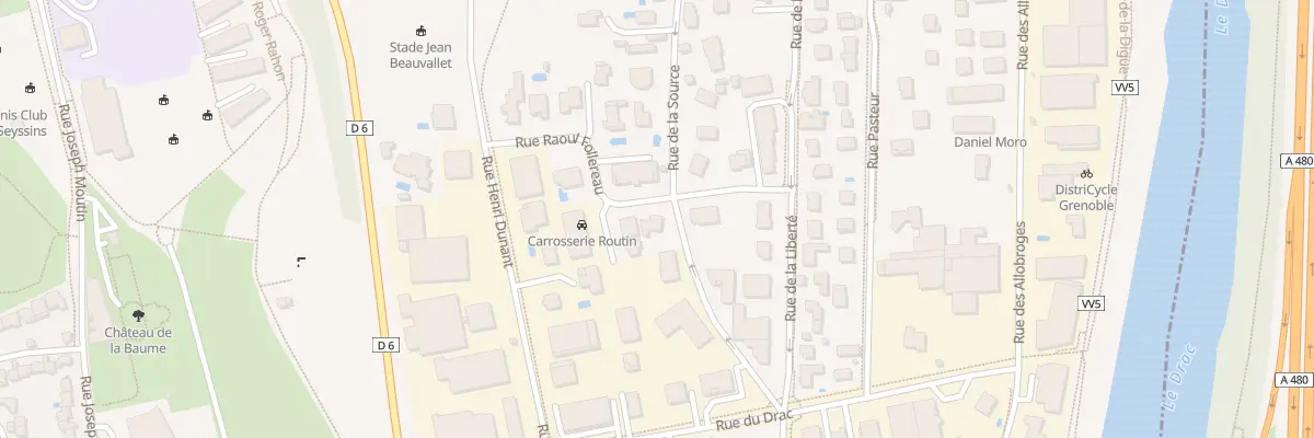 Plan du 12 Rue Raoul Follereau à Seyssins