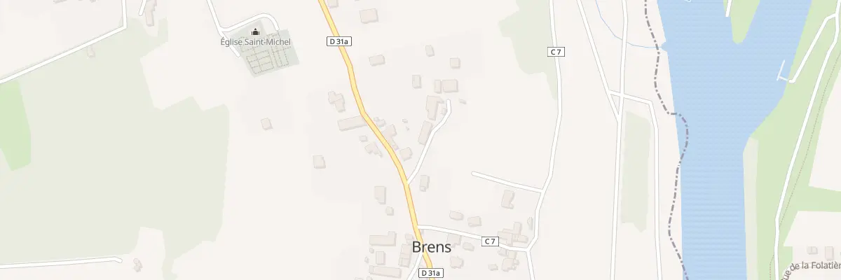 Plan du 47 Imp de la Rivoire à Brens