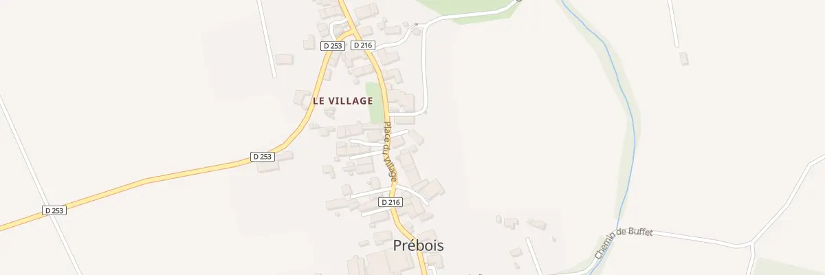 Plan du 5023 Prebois à Prébois