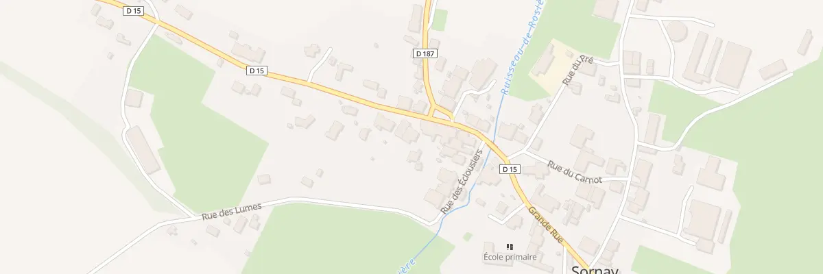 Plan du 5 Rte de Montagney à Sornay