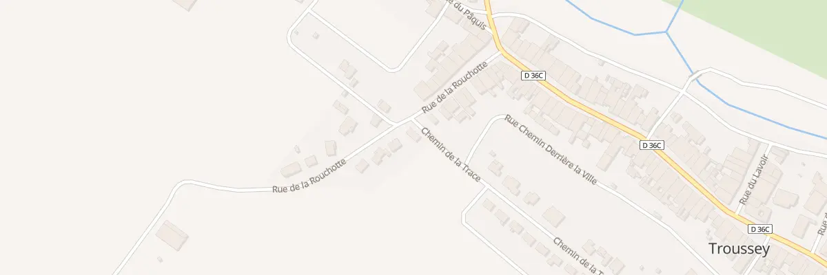 Plan du 29 Che de la Trace à Troussey