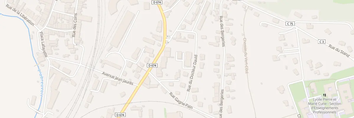 Plan du 115 Rue du Docteur David à Neufchâteau