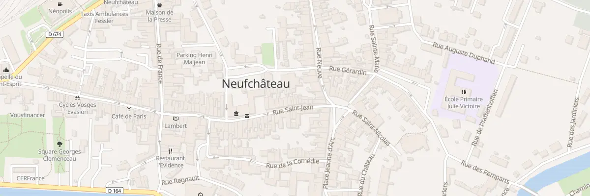 Plan du 10 Rue Saint-Jean à Neufchâteau