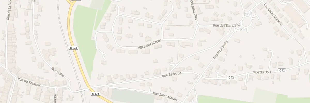 Plan du 3 All des Bleuets à Neufchâteau