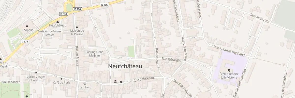 Plan du 17 Rue Neuve à Neufchâteau