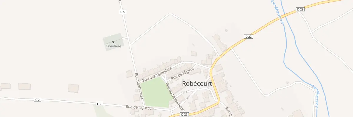 Plan du 12 Rue des Templiers à Robécourt