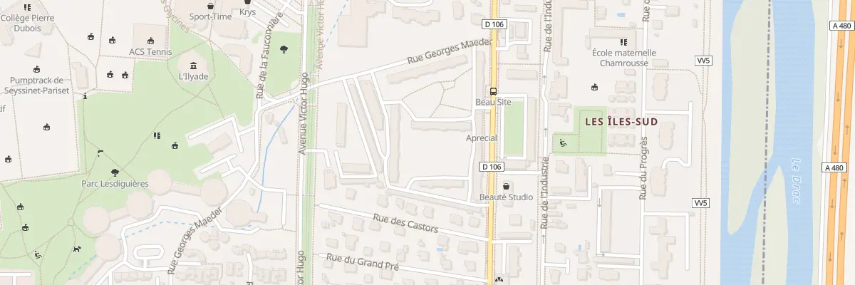 Plan du 130 Av de la République à Seyssinet-Pariset