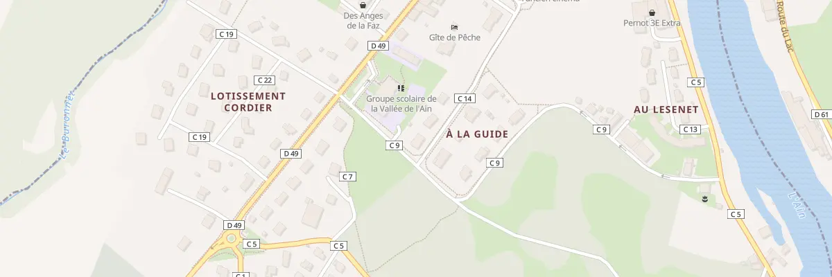 Plan du 1 Rue Bernard Thurel à Pont-de-Poitte