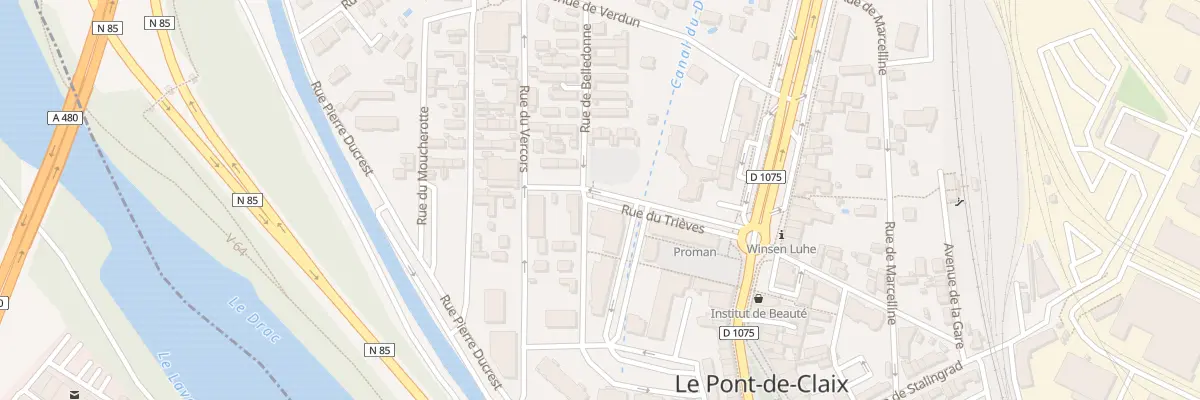Plan du 5 Rue du Canal du Drac au Pont-de-Claix
