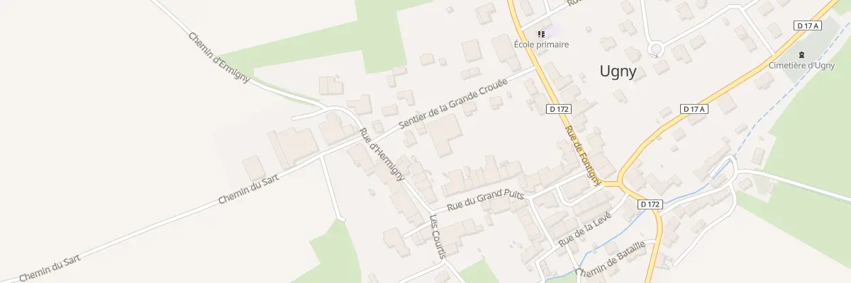 Plan du 3B Sen de la Grande Crouee à Ugny
