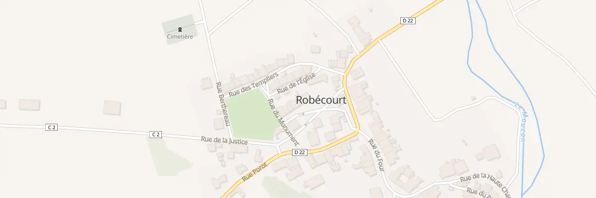 Plan du 6 Rue des Jardinets à Robécourt