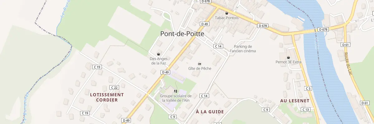 Plan du 21 Rte d’Orgelet à Pont-de-Poitte