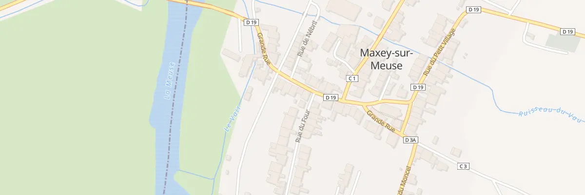 Plan du 14 Gr Grande Rue à Maxey-sur-Meuse
