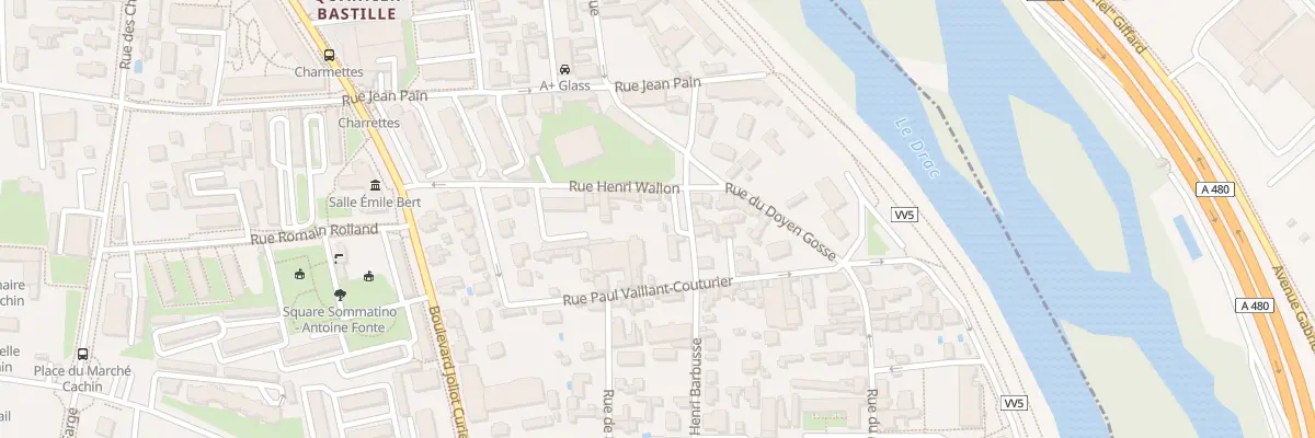 Plan du 1 Sq Eugene Chavant à Fontaine