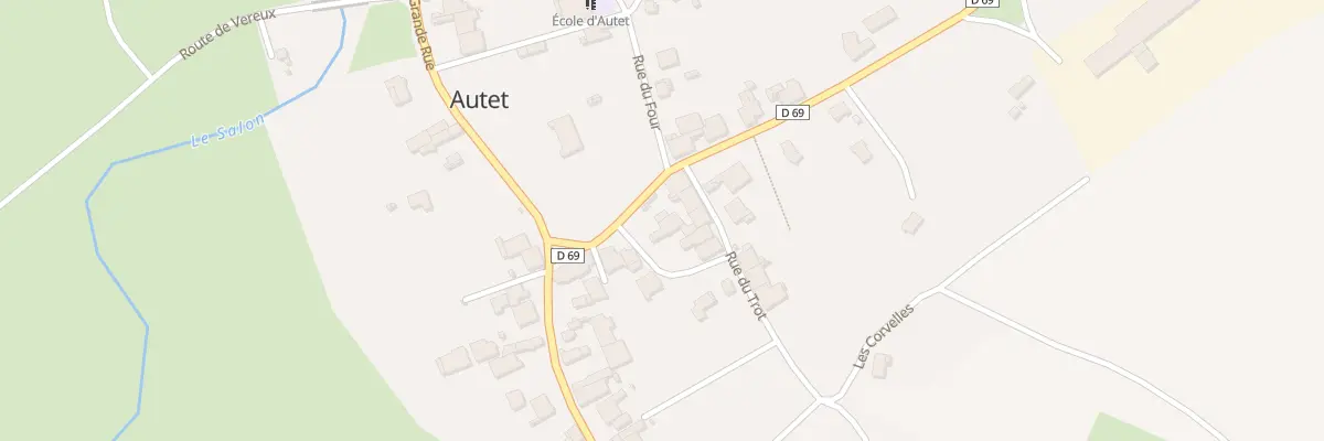 Plan du 1 Rue du Puits de la Velle à Autet