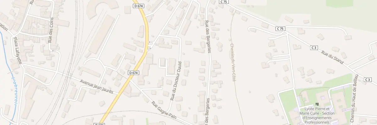 Plan du 130 Rue du Docteur David à Neufchâteau