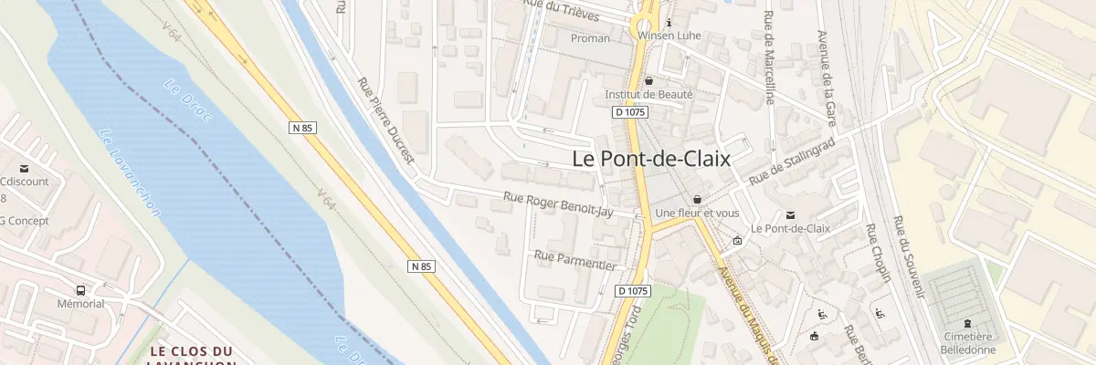 Plan du 3 All Beethoven au Pont-de-Claix
