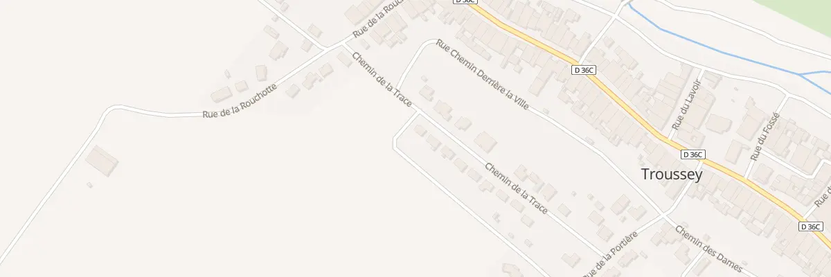 Plan du 19 Che de la Trace à Troussey