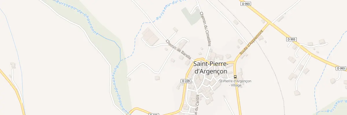 Plan du 5195F Le Village à Saint-Pierre-d’Argençon