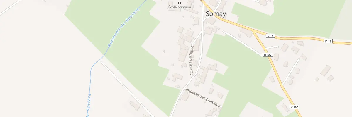 Plan du 6 Fausse Rue Basse à Sornay