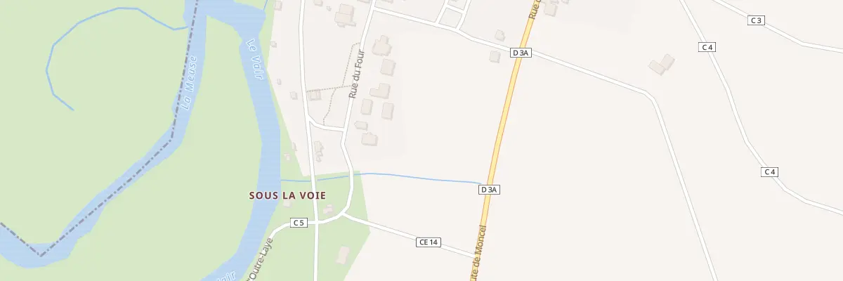 Plan du 25 Rue du Four à Maxey-sur-Meuse