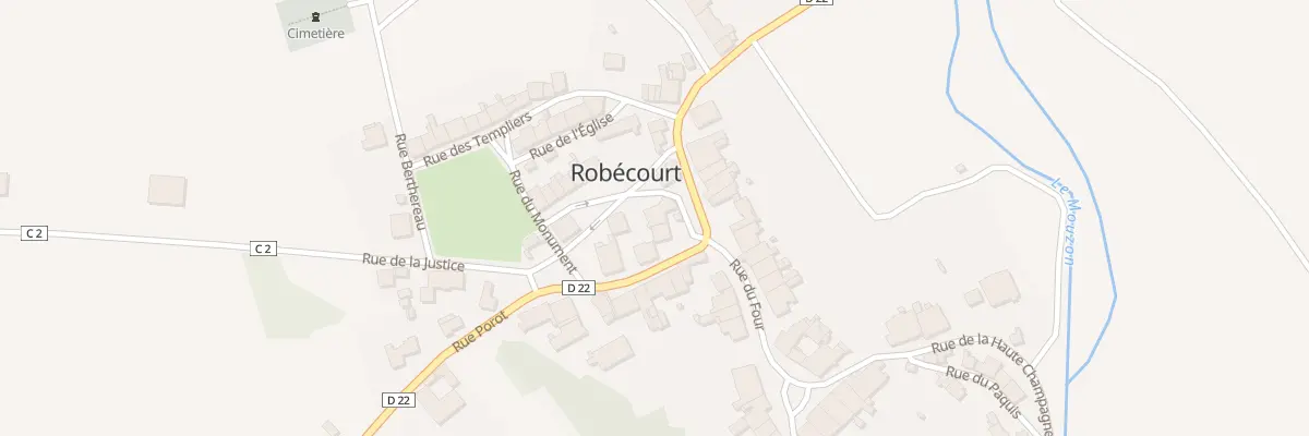 Plan du 1 Rue Grande Rue à Robécourt