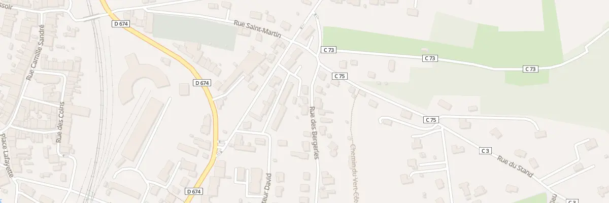 Plan du 289 Rue des Bergeries à Neufchâteau
