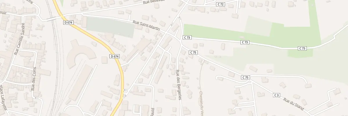 Plan du 309 Rue des Bergeries à Neufchâteau