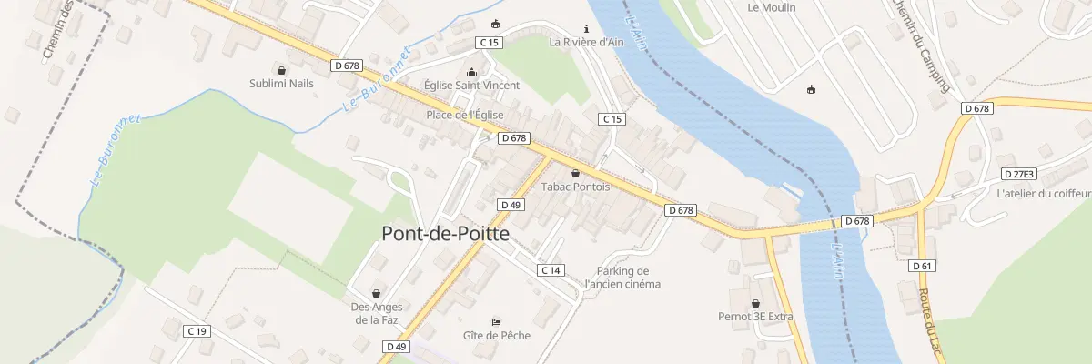 Plan du 7 Rte d’Orgelet à Pont-de-Poitte