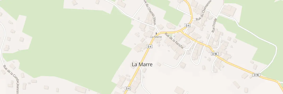 Plan du 6 Rte de Crançot à La Marre