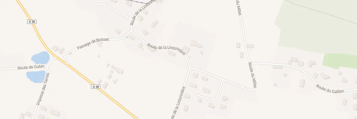 Plan du 265 Rte de la Lintonnière à Domessin