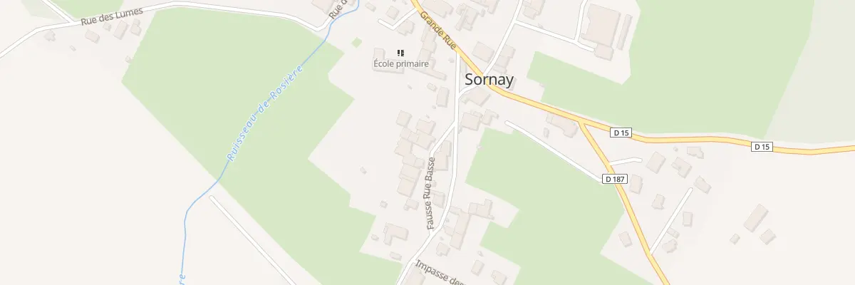 Plan du 2 Fausse Rue Basse à Sornay